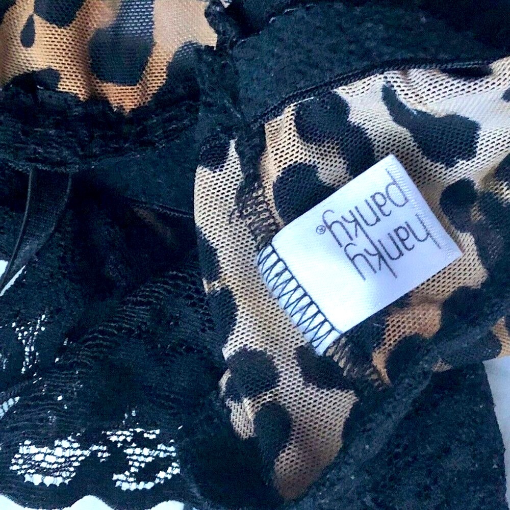 SOLD✨✨Hanky Panky | M | Cheetah Black Lace Bra Bralette 🌺 - Picture 5 of 6